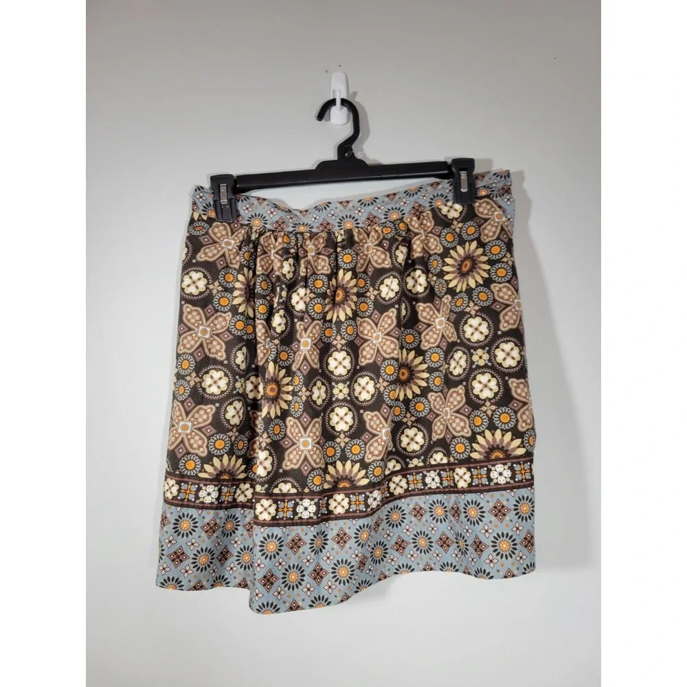 Vera Bradley Half Apron Canyon Brown Blue Orange Design‎